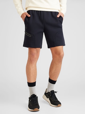 UNDER ARMOUR Regular Спортен панталон 'Unstoppable' в черно: отпред