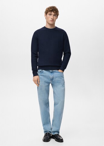 MANGO MAN Sweater 'Ten' in Blue