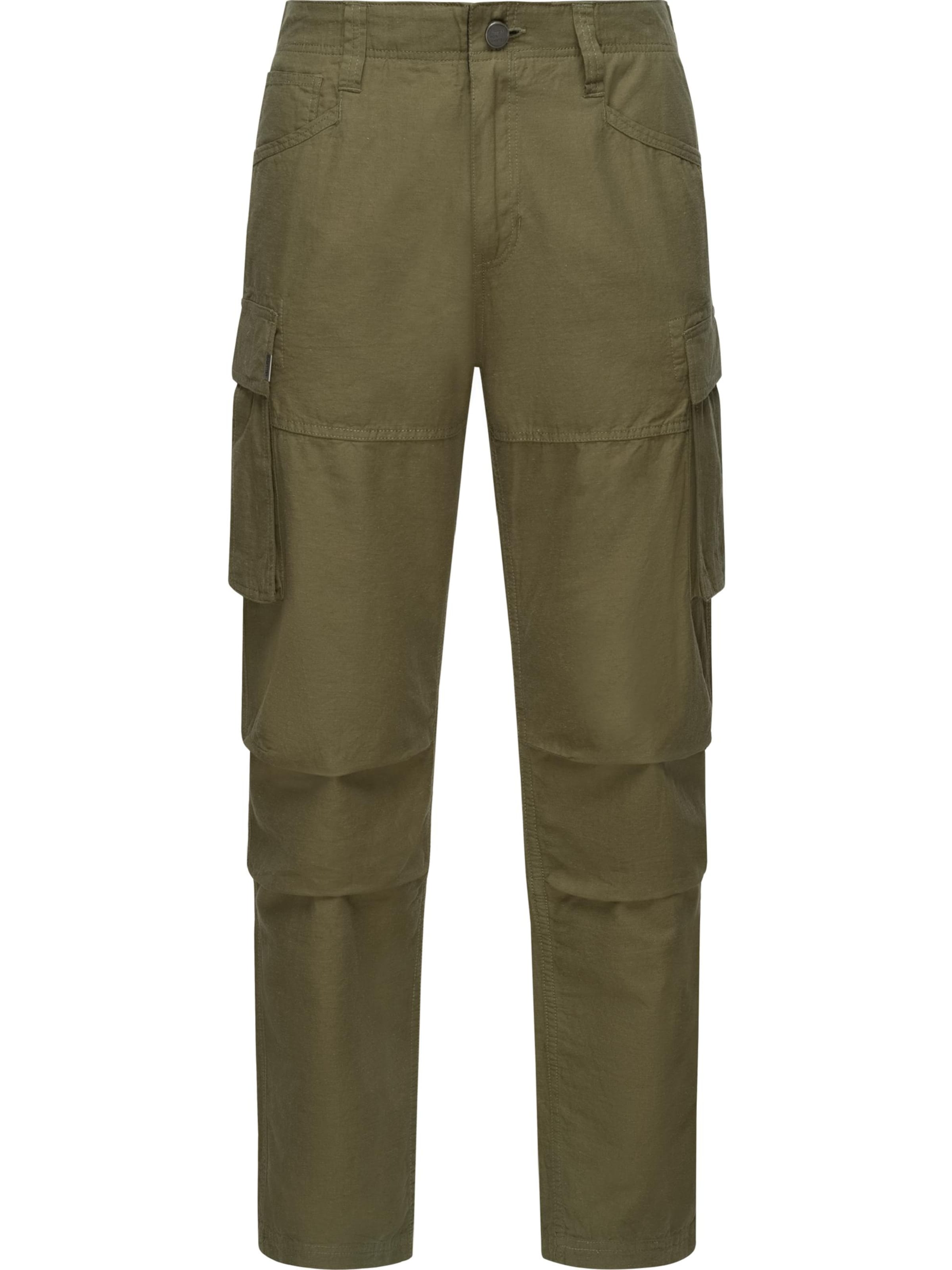 Regular Pantalon cargo 'Merly' Ragwear en vert : devant
