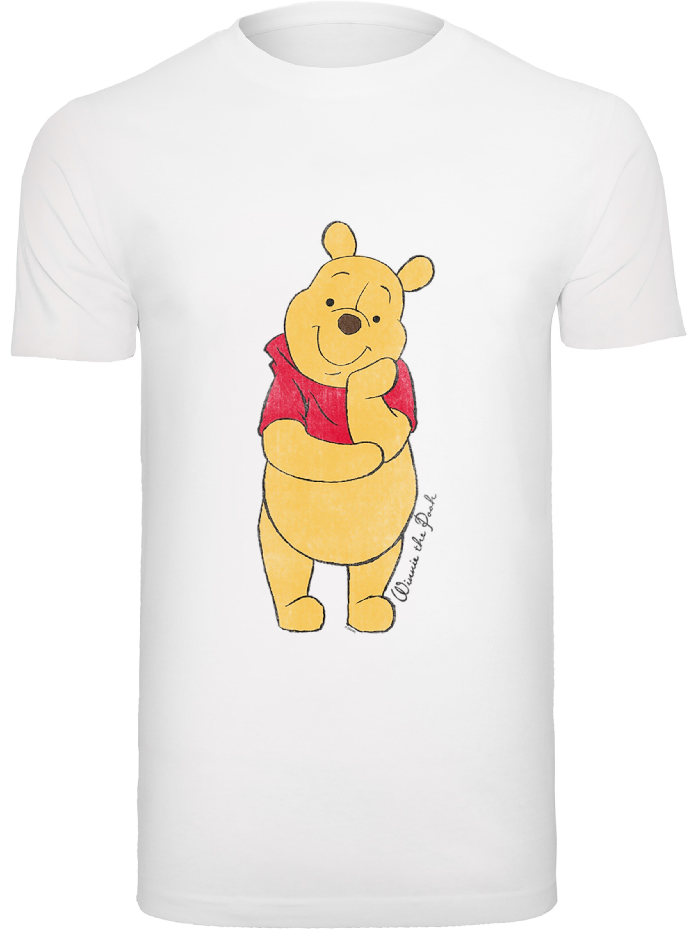T-Shirt 'Disney Winnie-The-Pooh' F4NT4STIC en blanc : devant