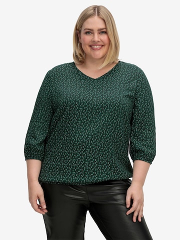 Camicia da donna di SHEEGO in verde: frontale