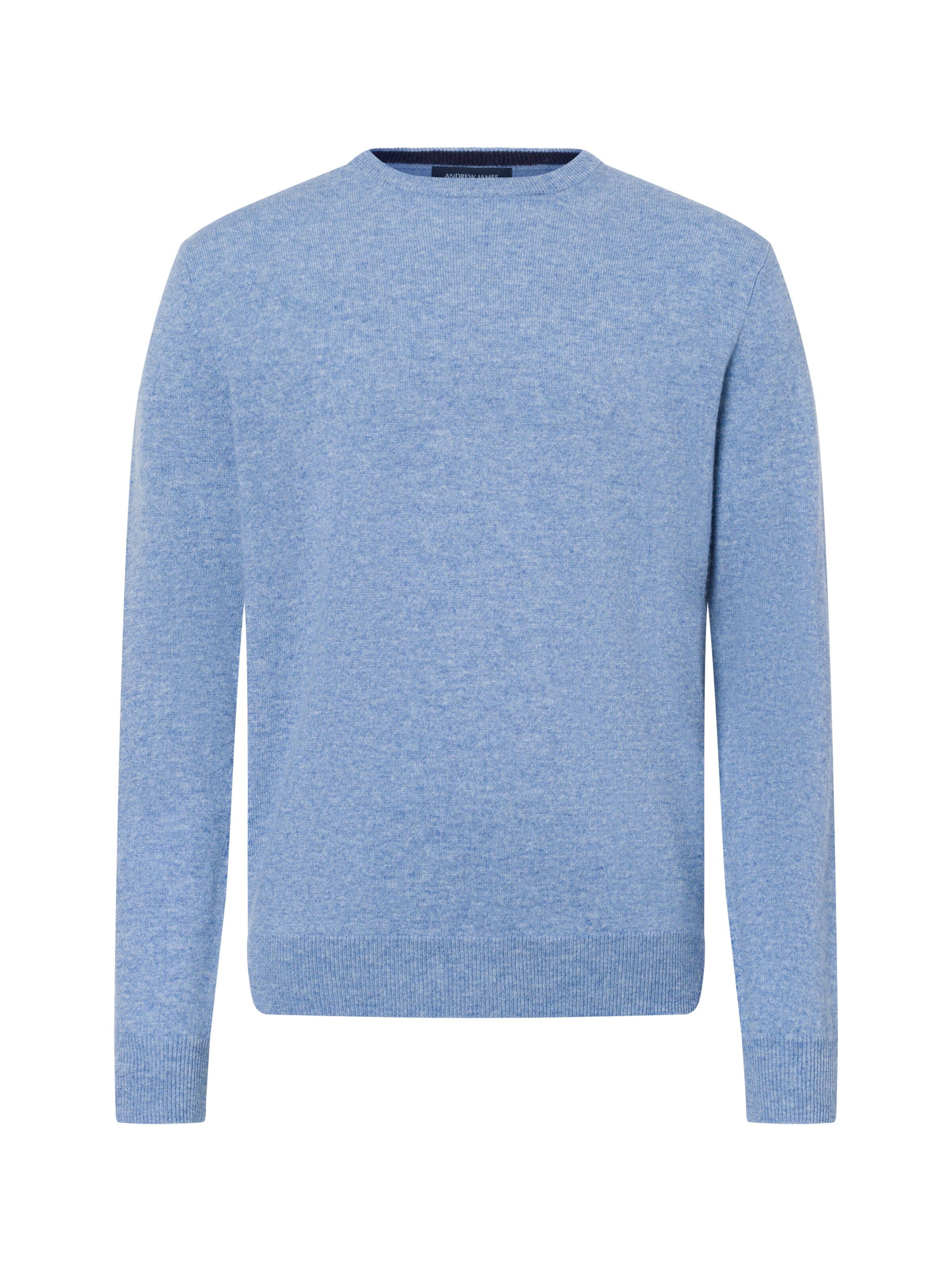 Andrew James Pure Cashmere Pullover in Blau: Vorderseite