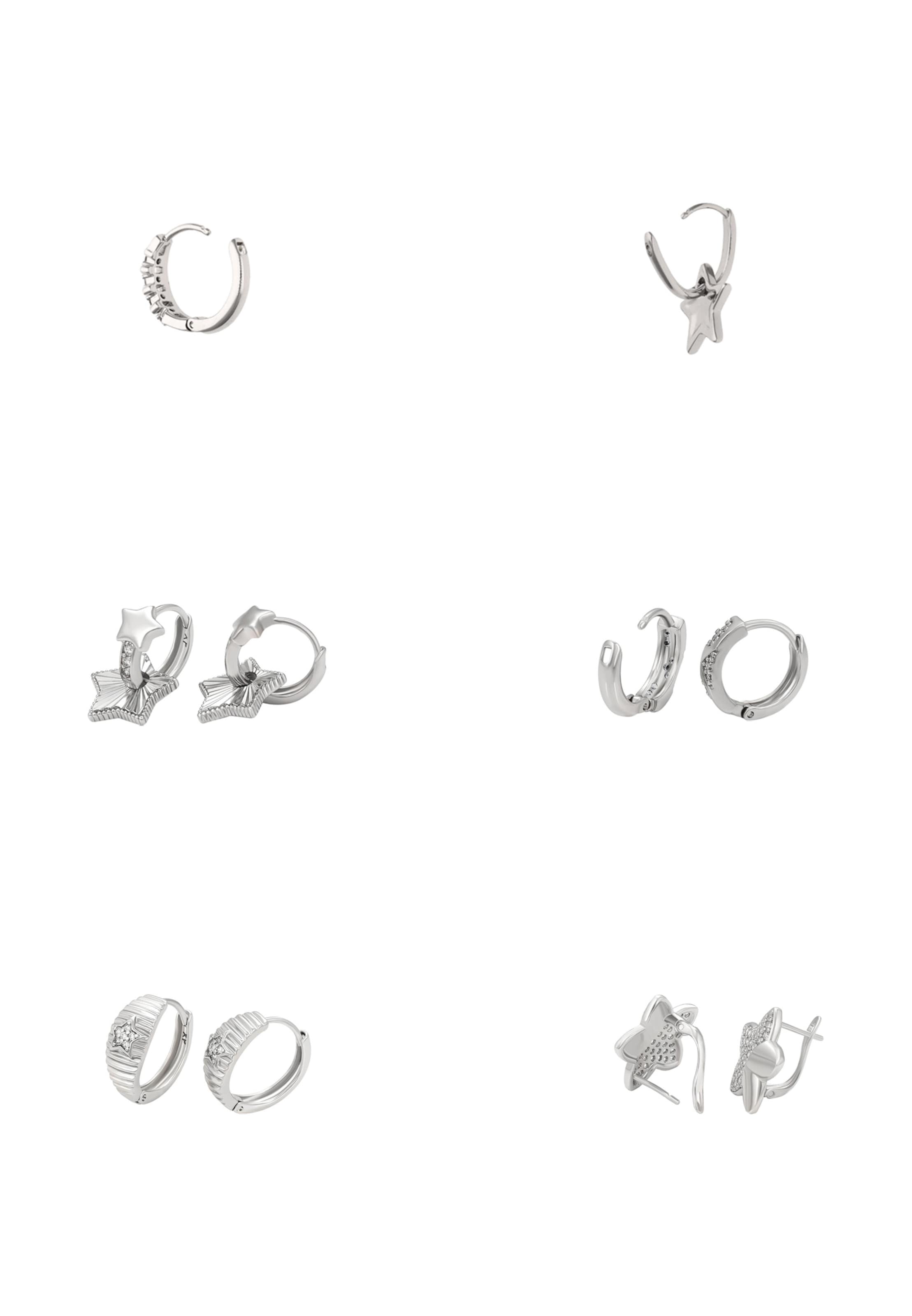 Boucles d'oreilles faina en argent