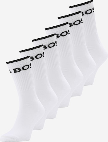 Chaussettes BOSS Black en blanc : devant