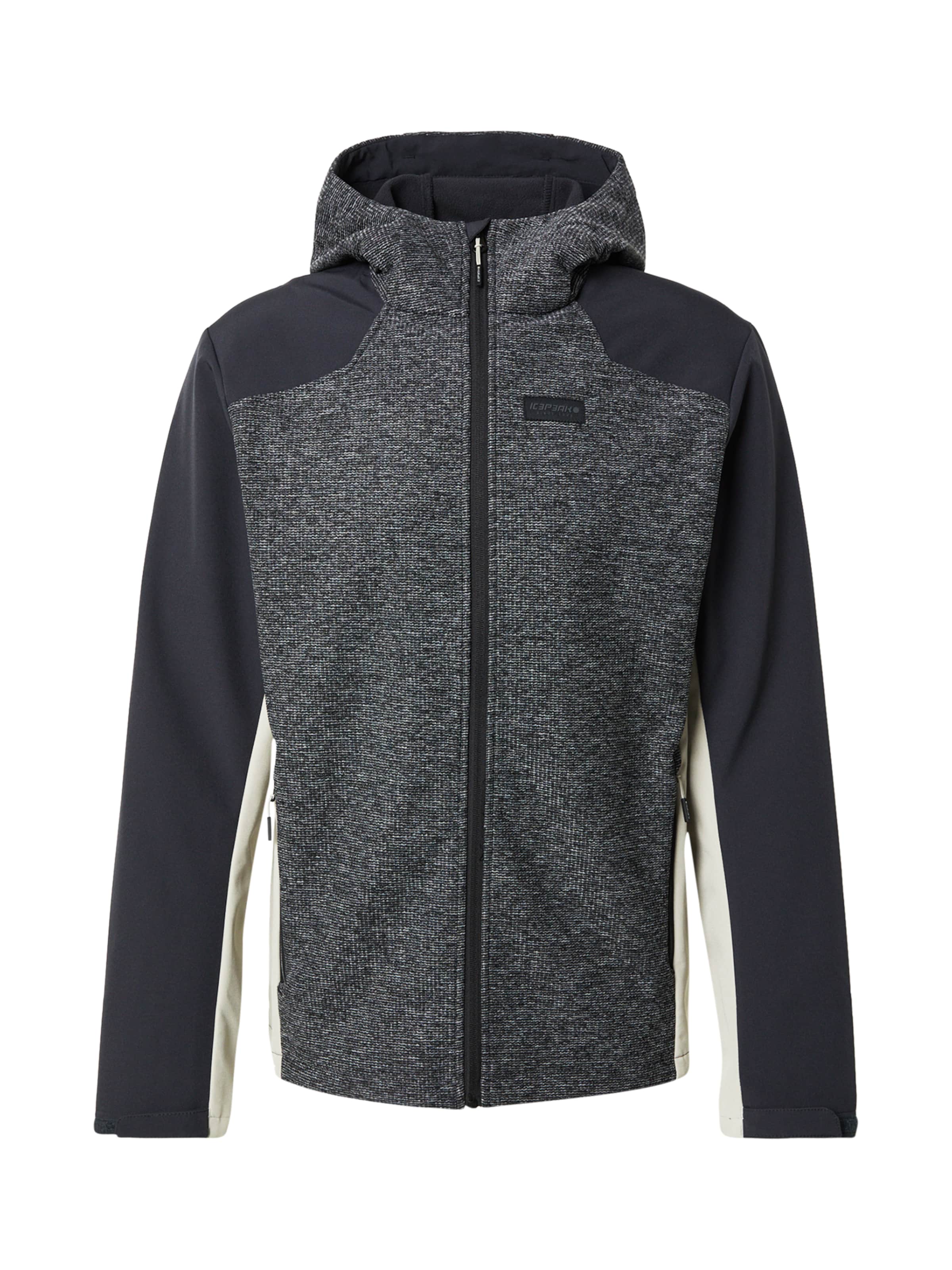 ICEPEAK Zunanja jakna 'BEEDEVILLE' | siva barva: sprednja stran