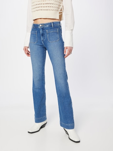 WRANGLER Flared Jeans i blå: framsida