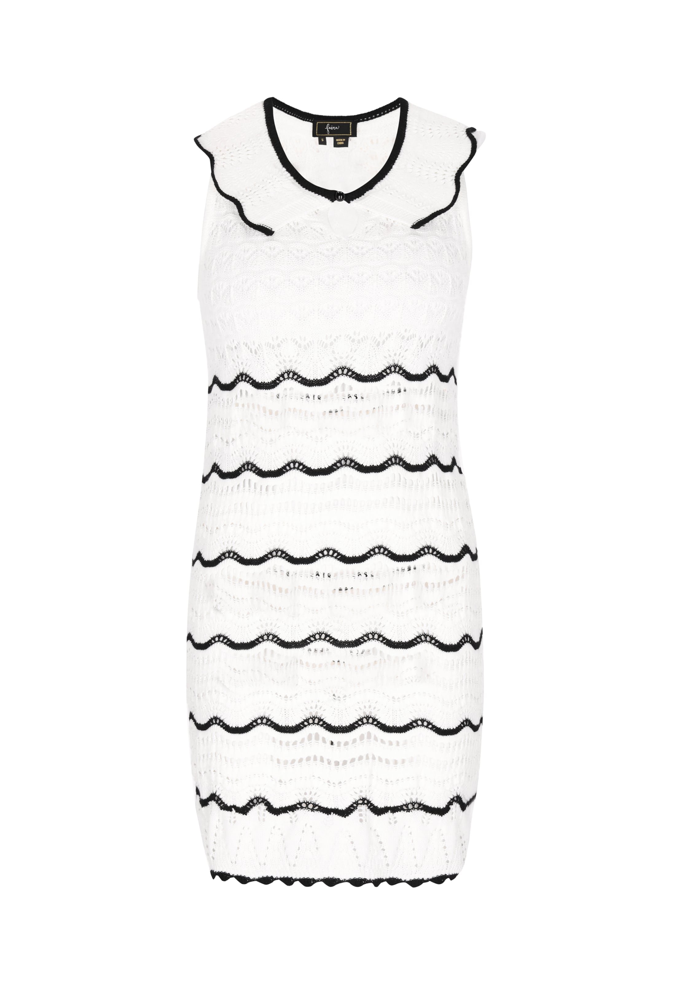 balts faina Adīta kleita: no priekšpuses