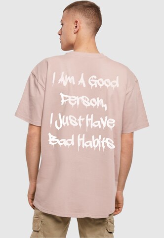 Merchcode Shirt 'Bad Habits' in Beige