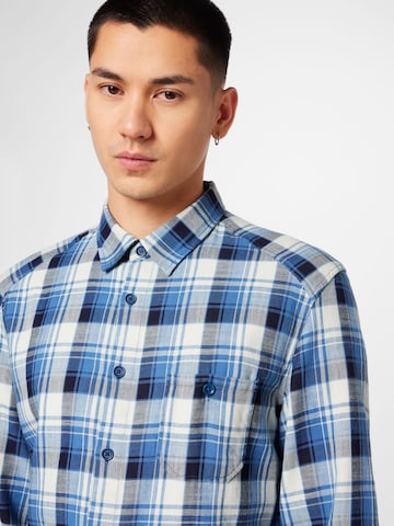 DRYKORN Regular fit Button Up Shirt 'LAREMTO' in Blue