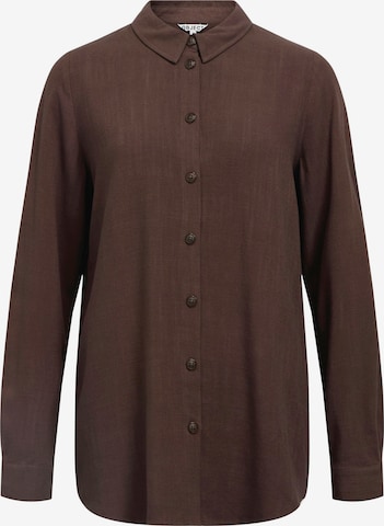 Chemisier 'OBJSANNE' OBJECT en marron : devant