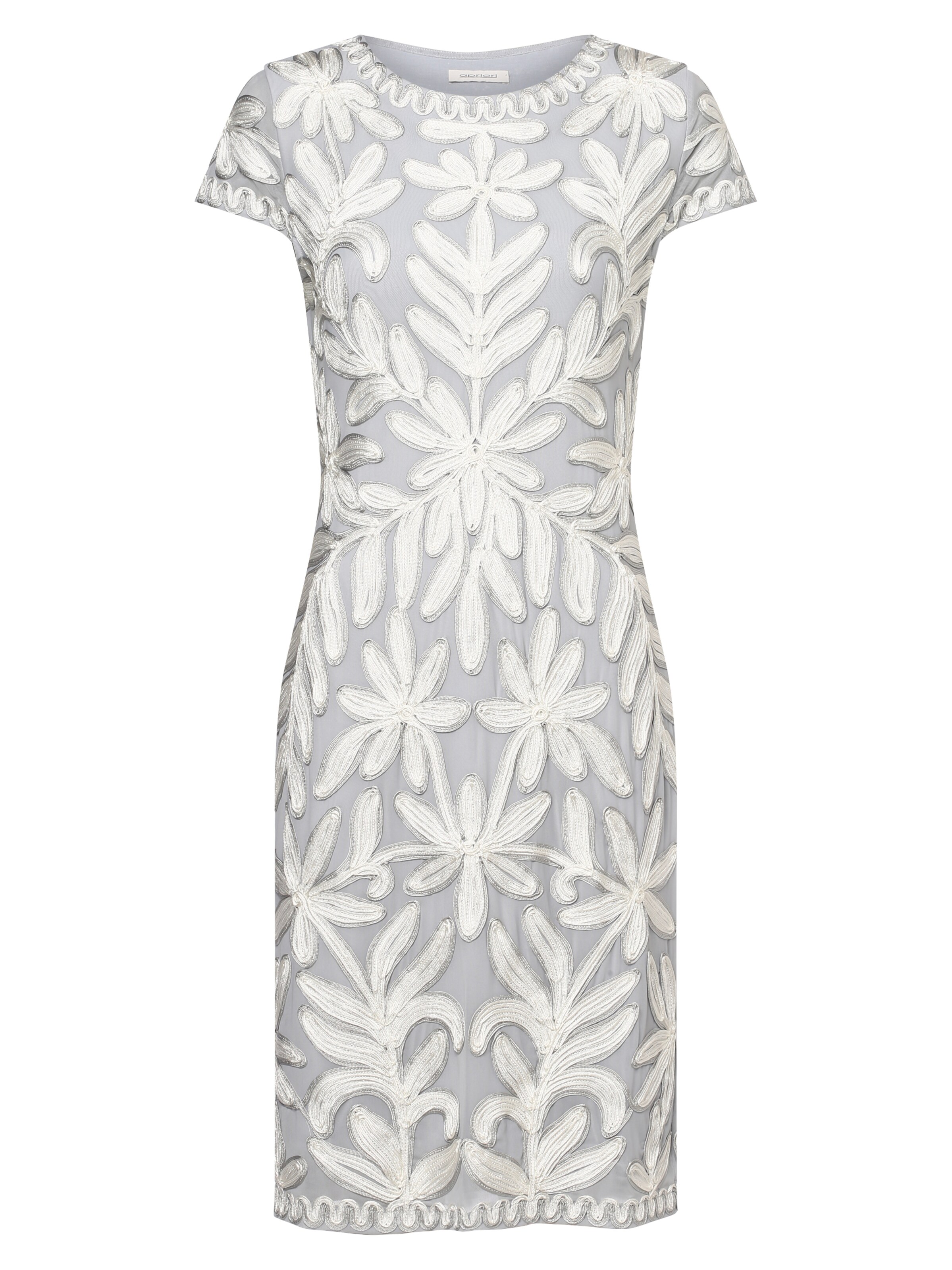 apriori Cocktailkleid in Grau: Vorderseite