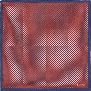 Boggi Milano Pocket square in Red: front