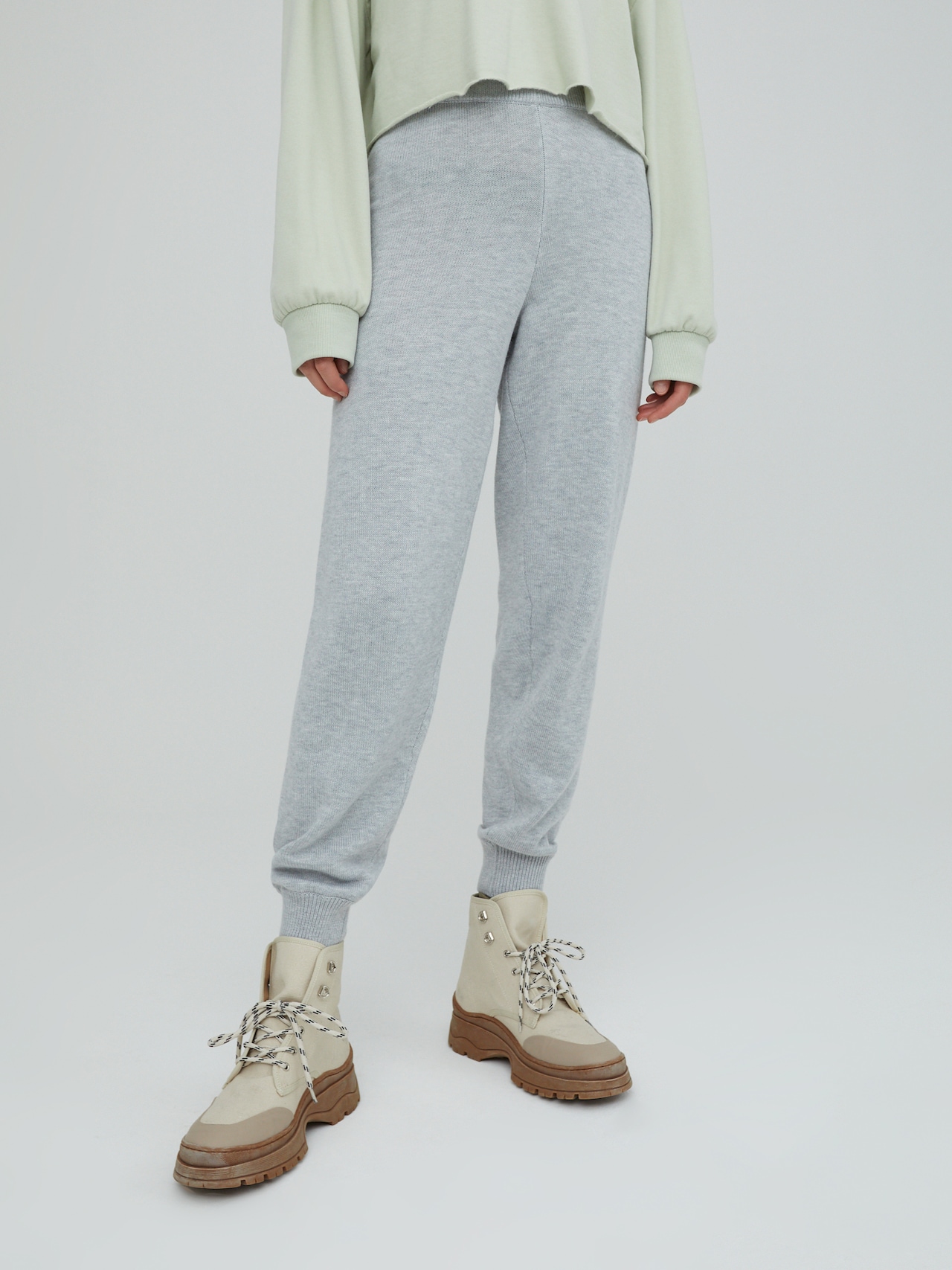 EDITED Produkte Hose 'Giona' hellgrau