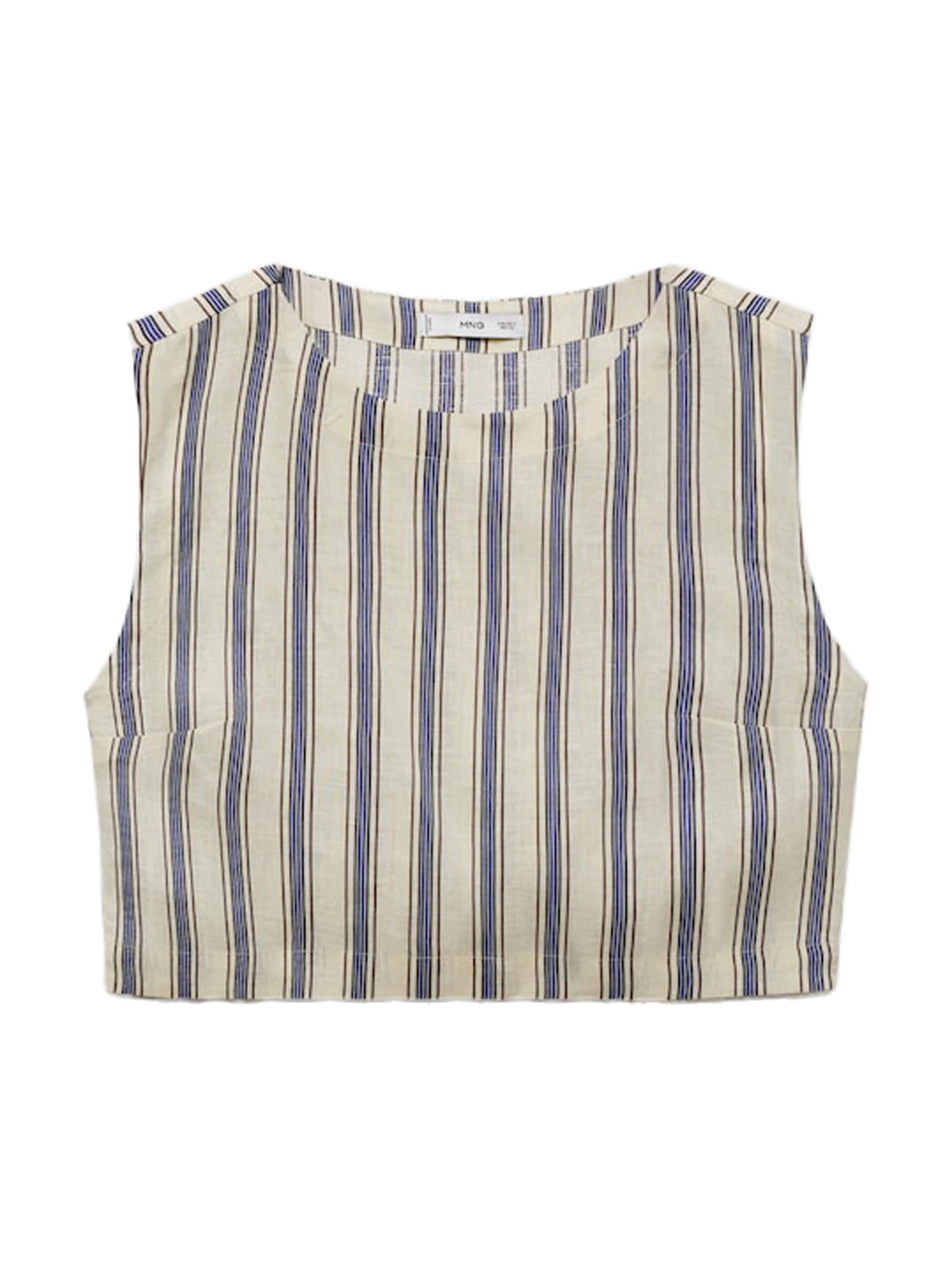 Top 'FRED' de la MANGO pe bej: față