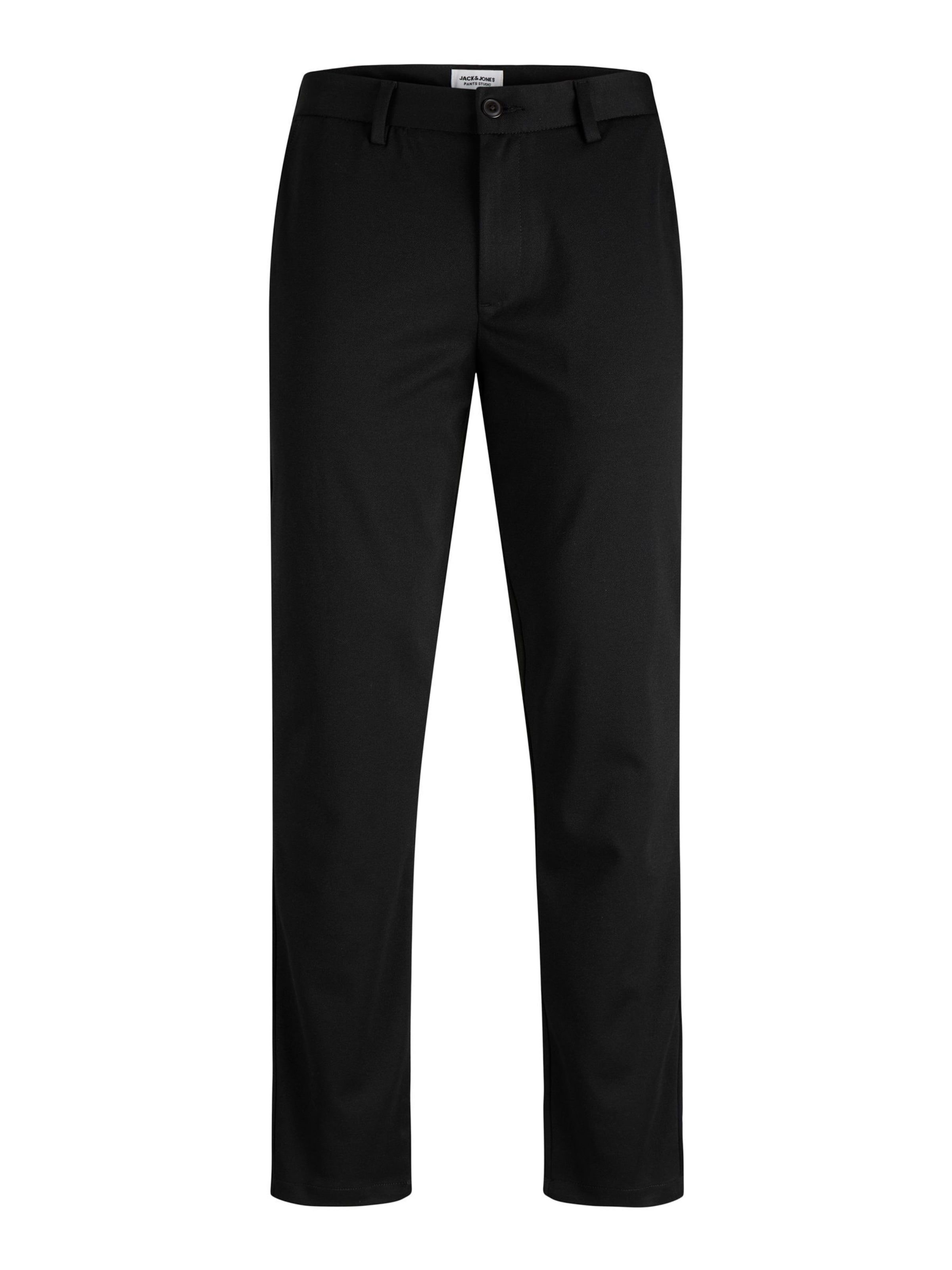 Pantalon chino 'JPSTOLLIE DEVON' JACK & JONES en noir : devant