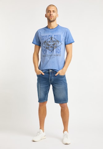 BRUNO BANANI T-Shirt 'Thomas' in Blau