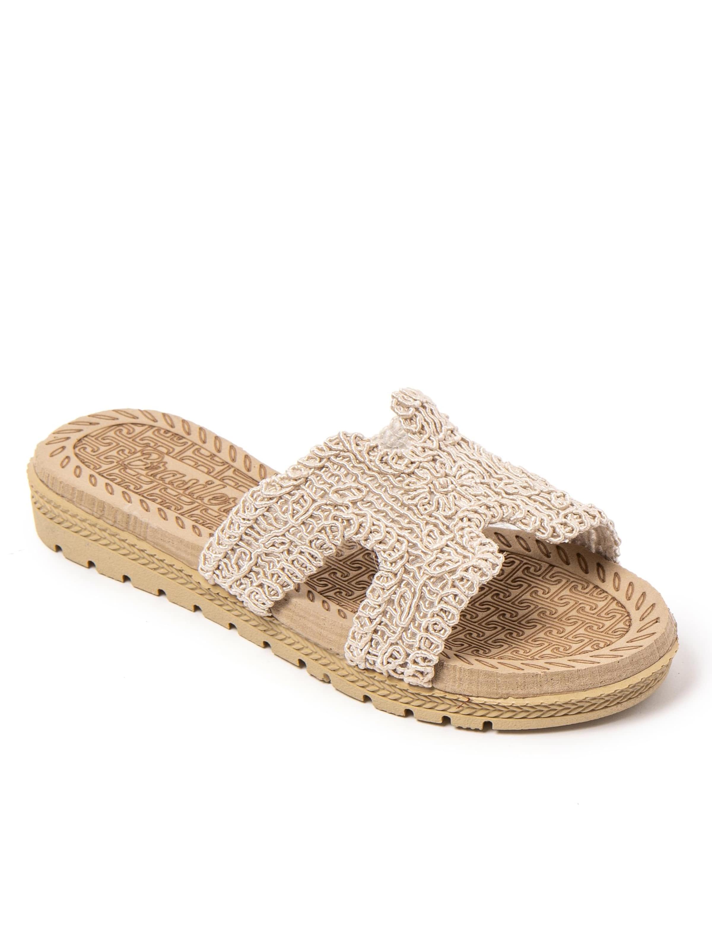 Brasileras Slippers 'Braida' in Beige