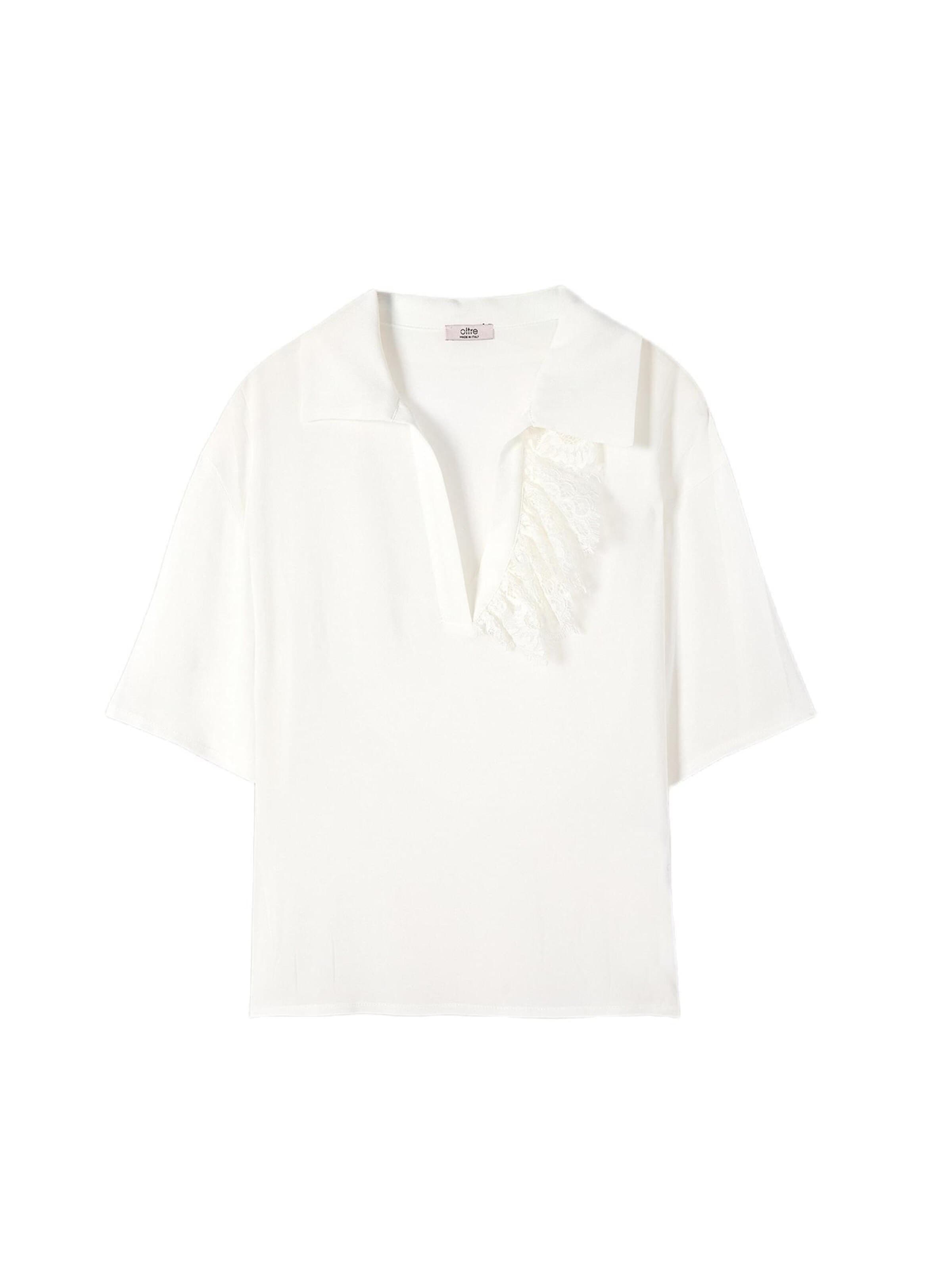 oltre Blouse in Wit: voorkant