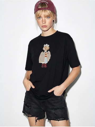 Bianco Lucci T-Shirt in Schwarz: Vorderseite