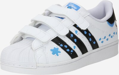 ADIDAS ORIGINALS Baskets 'SUPERSTAR' en bleu clair / noir / blanc cassé, Vue avec produit