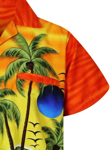 King Kameha - Camiseta 'Sunglasses' en naranja