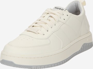 HUGO Platform trainers 'Kilian' in White: front