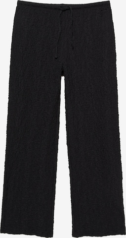 Pull&Bear Široký strih Nohavice - Čierna: predná strana