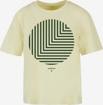 F4NT4STIC Shirt 'Geometrics' in Geel: voorkant