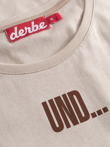 Derbe Shirt 'Und Tschüss' in Beige