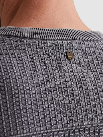 Pullover 'Pullover with garment-dye wash and ribbed collar' di PME Legend in grigio