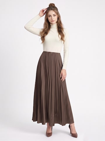 TorWeit Skirt 'PLISSEE ROCK' in Brown