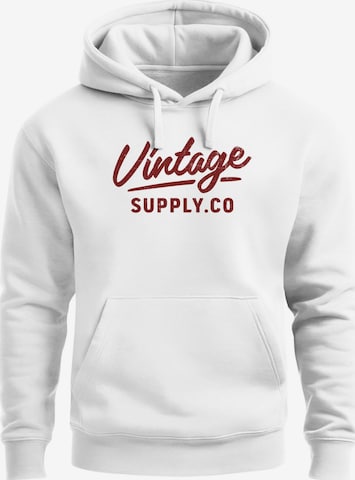 Neverless Sweatshirt 'Vintage Supply Co.' in Weiß: Vorderseite