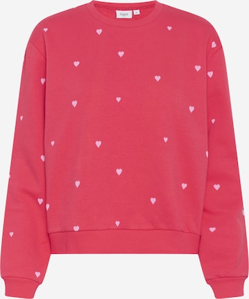 SAINT TROPEZ Sweatshirt 'Dagna' in Rot: Vorderseite