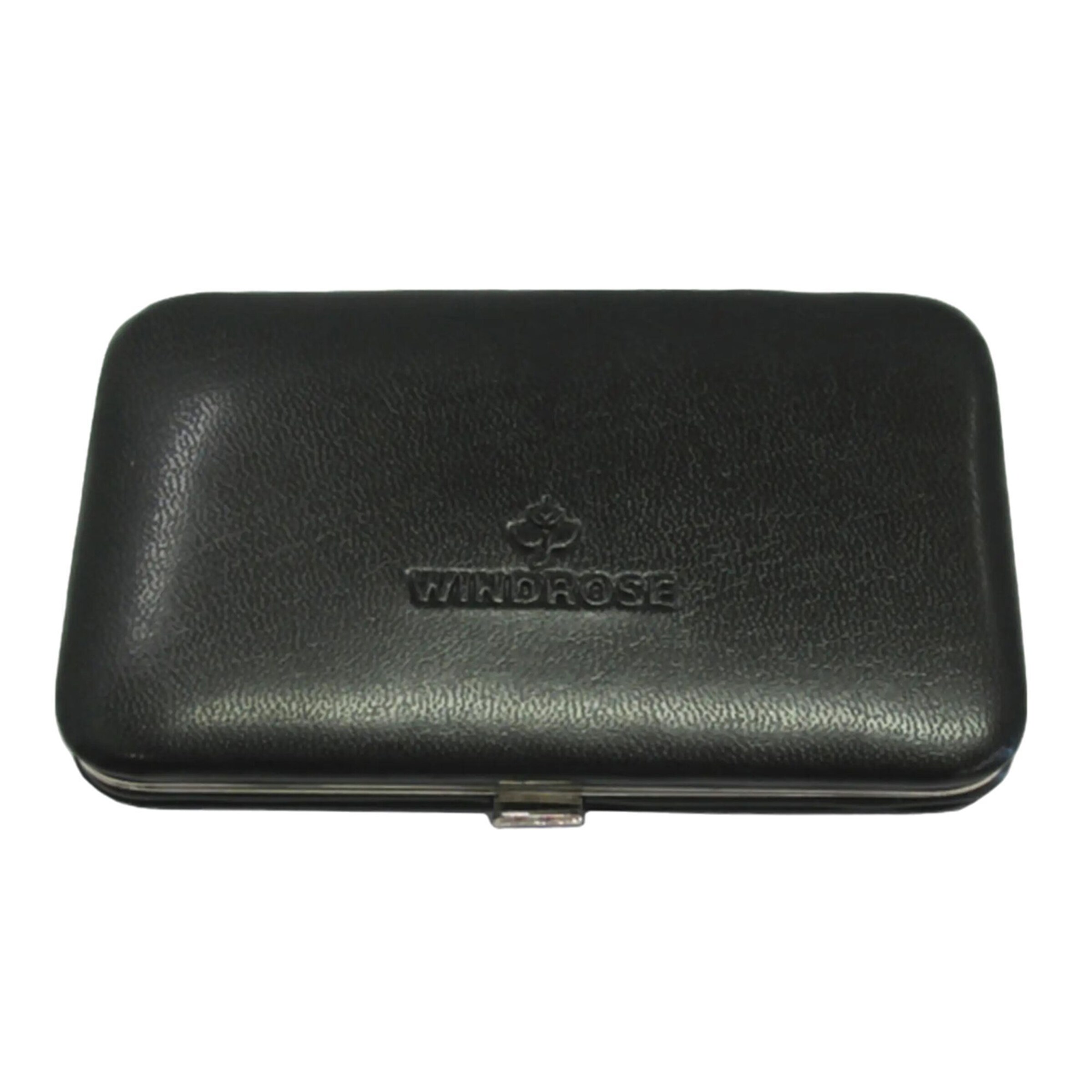 WINDROSE Schmuckkaste 'Merino' in Schwarz: Vorderseite