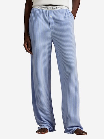 Polo Ralph Lauren Pyjamabroek ' Knit Oxford ' in Blauw: voorkant