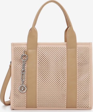 Borsa a mano di Suri Frey in beige: frontale