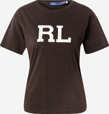 Polo Ralph Lauren T-Shirt 'PRIDE' in Braun: predná strana