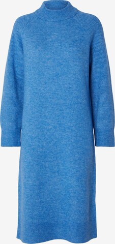 SELECTED FEMME Knitted dress 'RENA' in Blue: front