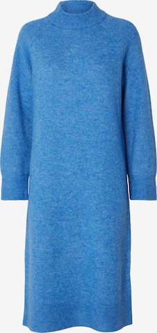 SELECTED FEMME Gebreide jurk 'RENA' in Blauw: voorkant