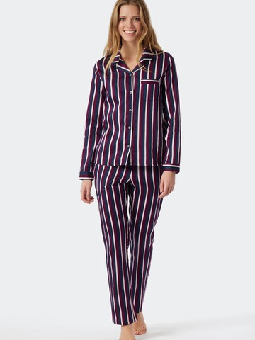 SCHIESSER Pajama 'Selected Premium Inspiration' in Purple: front