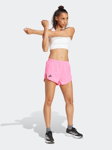 ADIDAS PERFORMANCE regular Παντελόνι φόρμας 'Adizero Essentials' σε ροζ