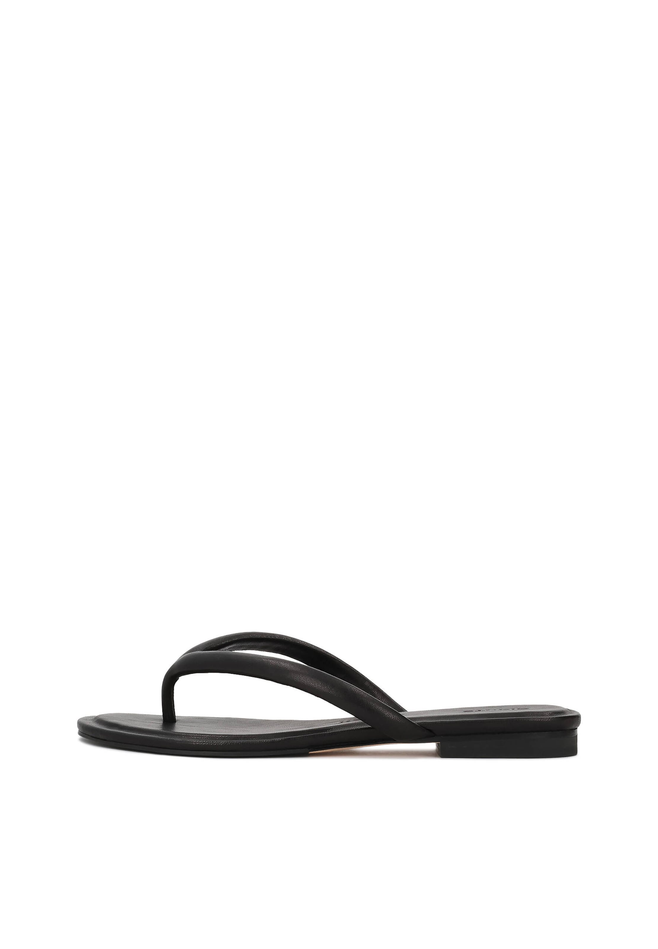 Kazar Studio Zehentrenner in Schwarz: Vorderseite