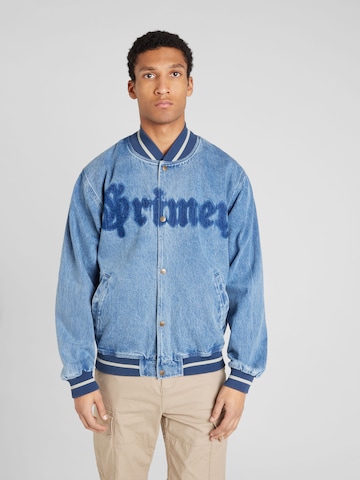 Veste mi-saison 'CAUSING PANIC' Grimey en bleu : devant