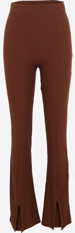 évasé Pantalon 'Ribbi' Pieces Tall en marron : devant