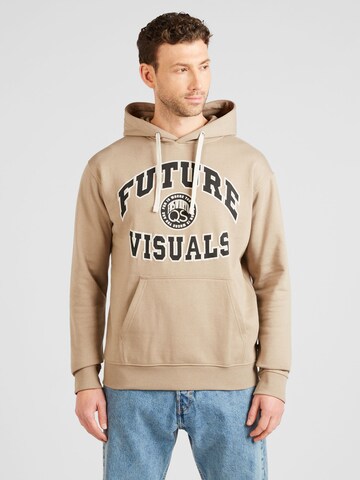 QS Sweatshirt i beige: forside