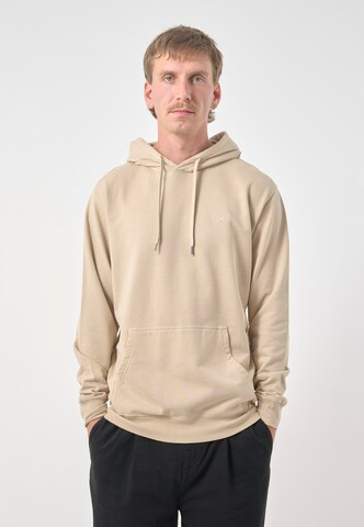 Cleptomanicx Hoodie 'Ligull' in Grau: Vorderseite