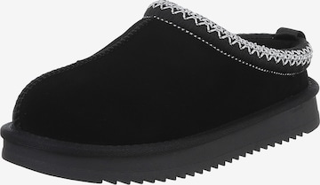 Ital-Design Pantolette in Schwarz: Vorderseite