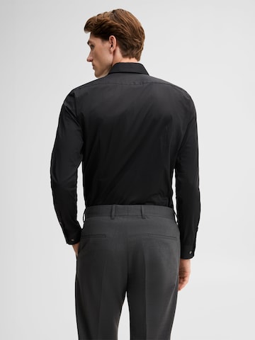 STRELLSON Regular fit Business shirt in Black