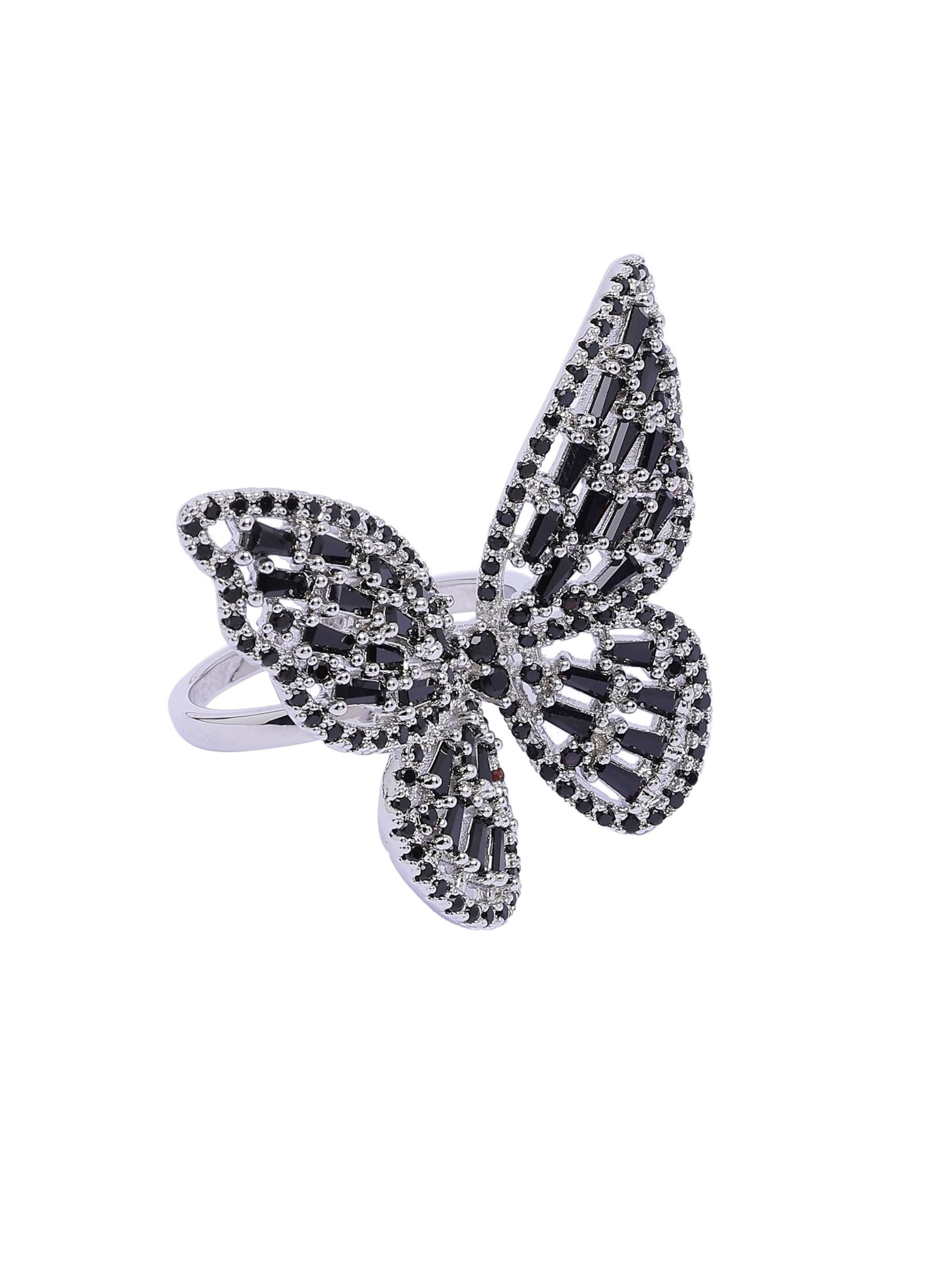 AVANT-GARDE PARIS Ring 'Karolinara'‌‌‌‌‌‌‌‌‌ in Schwarz