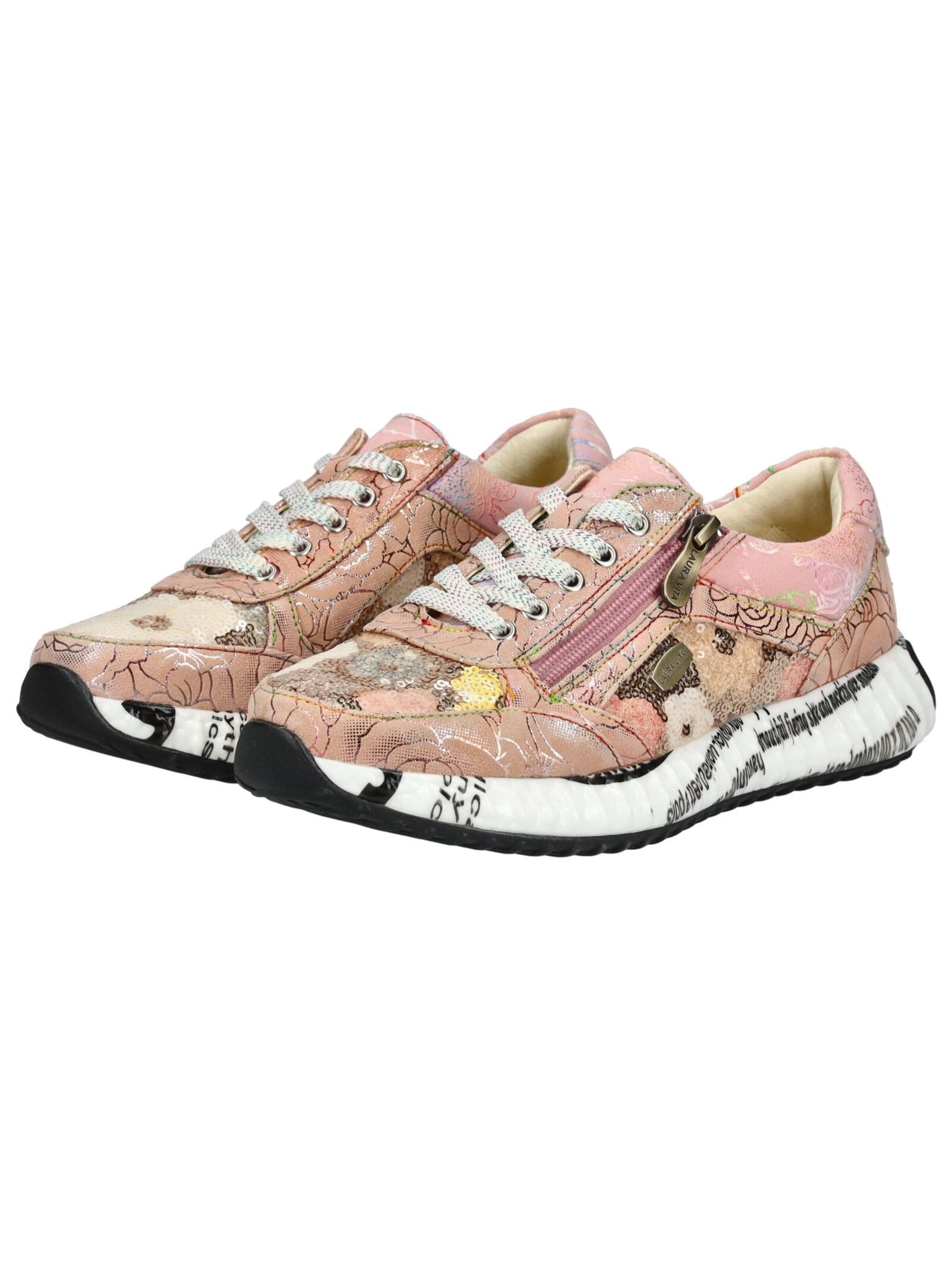 Baskets basses Laura Vita en rose